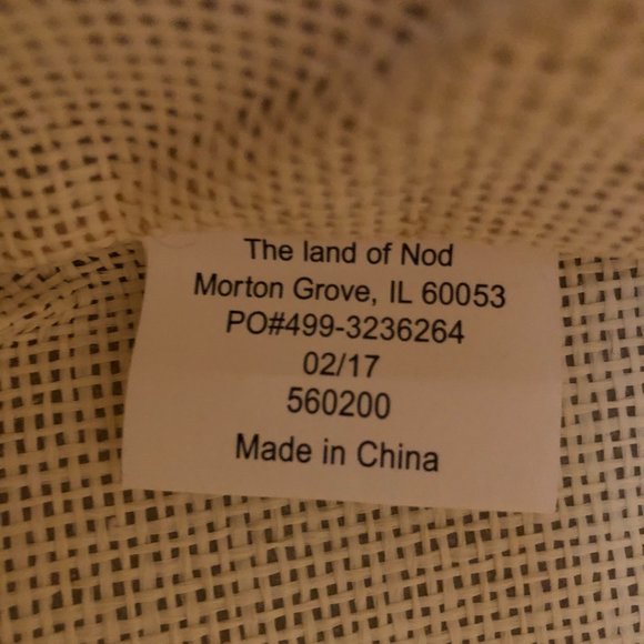 "The Land of Nod" Stripes Around the Storage Collection Cube Bins (yellow) - Picture 8 of 9